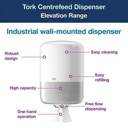 Tork Elevation Centrefeed Dispenser White