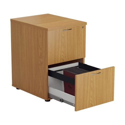 First 2 Drawer Filing Cabinet 465x600x730mm Nova Oak