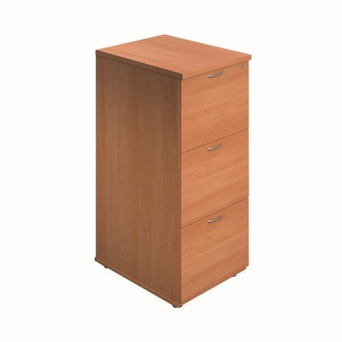 Jemini 3 Drawer Filing Cabinet 464x600x1030mm Beech Version 2