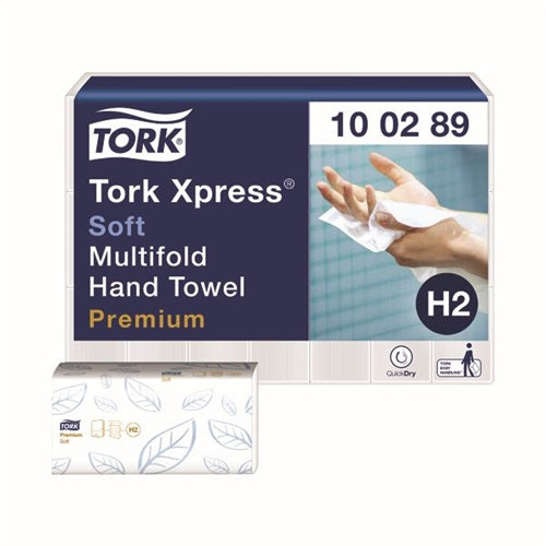 Tork Xpress Multifold Hand Towel H2 White 150 Sheets (Pack of 21)