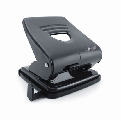 Rapesco 827 Hole Punch wPaper Guide Capacity 30 Sheets Black