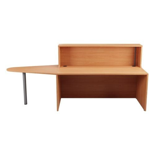 Jemini Reception Unit with Extension 1400x800x740mm Beech