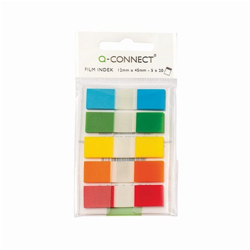 Q-Connect Page Markers 12 Inch Assorted (Pack of 100)