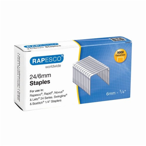 Rapesco 246mm Staples Chisel Point (Pack of 5000)