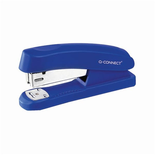 Q-Connect Half Strip Plastic Stapler Blue (Capacity 20 sheets of 80 gsm paper)