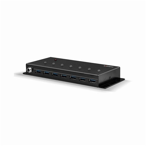 Lindy 7 Port USB 3.0 Metal Hub Black