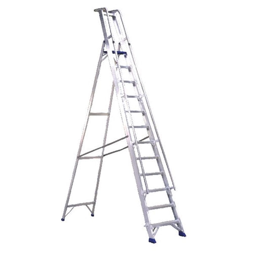 Aluminium Step Ladder With Platform 10 Steps