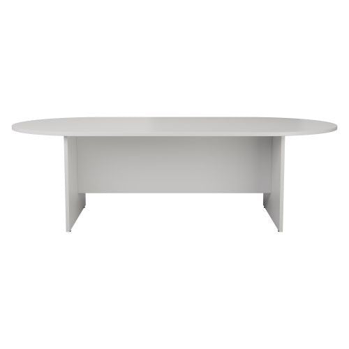 Jemini D-End Meeting Table 1800x1000x730mm White