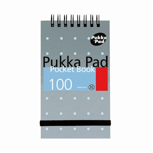 Pukka Pad Ruled Wirebound Pocket Notebook 100 Pages A7 Metallic (Pack of 6)