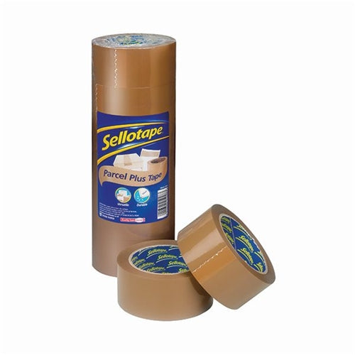 Sellotape Polypropylene Packaging Tape 50mmx66m Brown (Pack of 6)