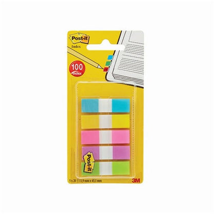 Post-it Portable Small Index 12mm Assorted (Pack of 100)