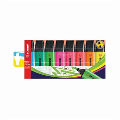 Stabilo Boss Original Highlighter Pens Wallet Assorted (Pack of 8)