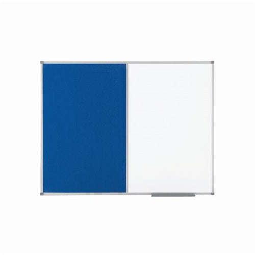 Nobo Classic Combi Blue FeltSteel Noticeboard 900x600mm