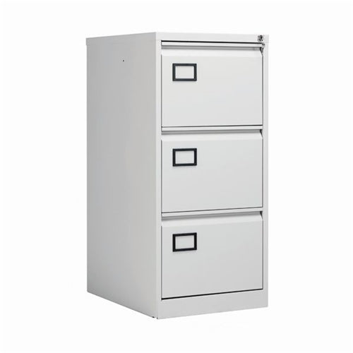 Jemini 3 Drawer Filing Cabinet 470x622x1016mm Light Grey