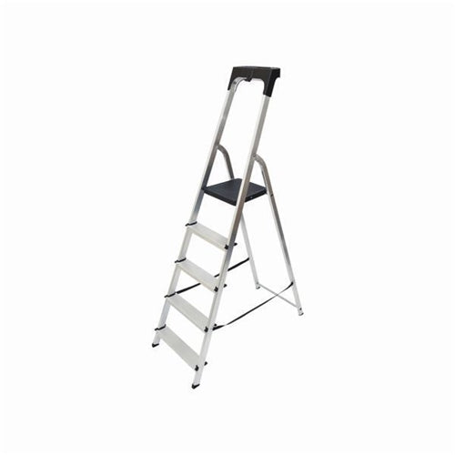 Werner Aluminium Stepladder 5 Tread High Handrail