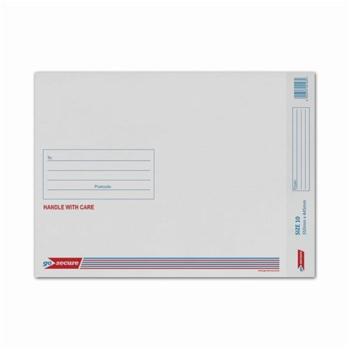 GoSecure Bubble Envelope Size 10 Internal Dimensions 340x435mm White (Pack of 50)