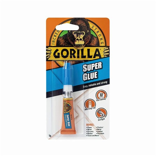 Gorilla Glue Super Glue 3g Clipstrip (Pack of 10)