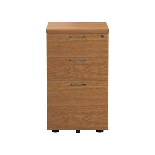 3 Drawer Under Desk Pedestal Nova Oak