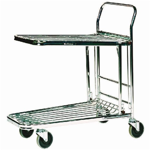 Stock Trolley Metallic Grey 300kg Capacity (W460 x D865 x H980mm)