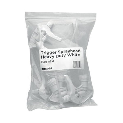 Spray Head Heavy Duty White (Pack of 4)