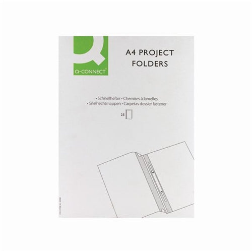 Q-Connect Project Folder A4 Blue (Pack of 25)