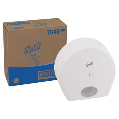 Scott Control Toilet Tissue Dispenser White (For use with 8569 Scott Control Toilet Tissue)