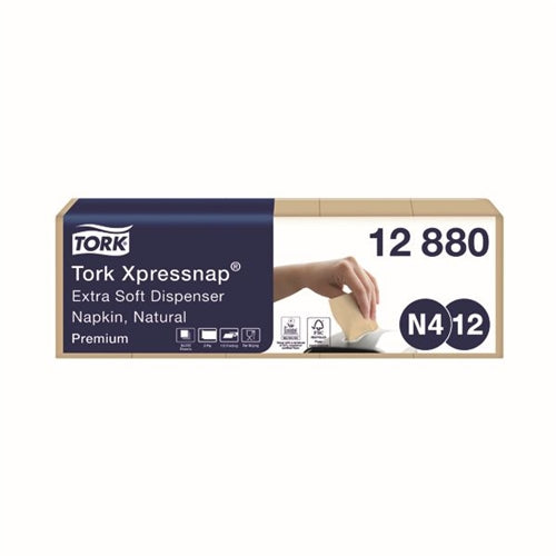 Tork Xpressnap Extra Soft Napkins Natural (Pack of 1000)