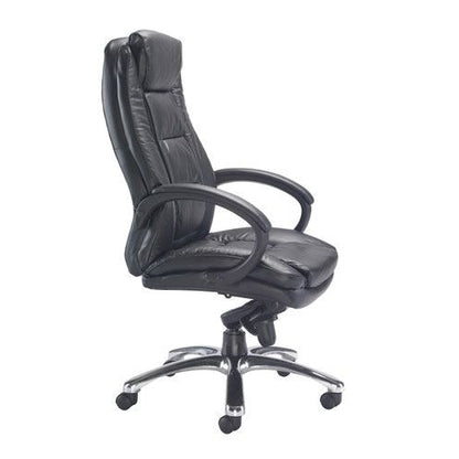 Avior Tuscany High Back Executive Chair 690x780x1140-1220mm Leather Black