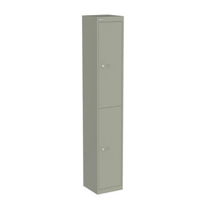 Bisley 2 Door Locker 305x305x1802mm Goose Grey