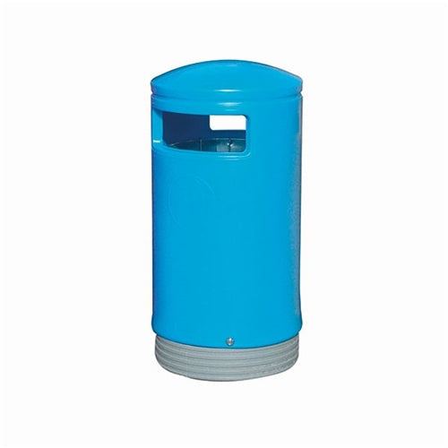 Outdoor Hooded Top Bin 75 Litre Blue