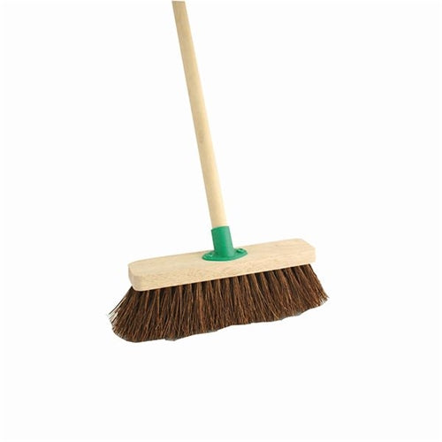 Stiff Bassine Broom with Handle 12 Inch