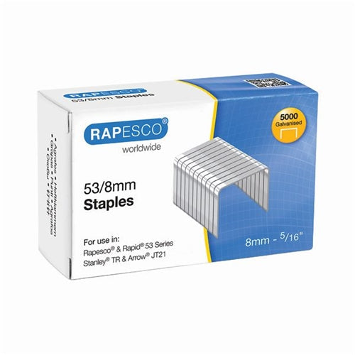 Rapesco 538mm Staples Chisel Point (Pack of 5000)