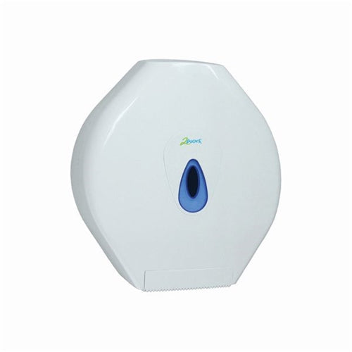 2Work Standard Jumbo Toilet Roll Dispenser White