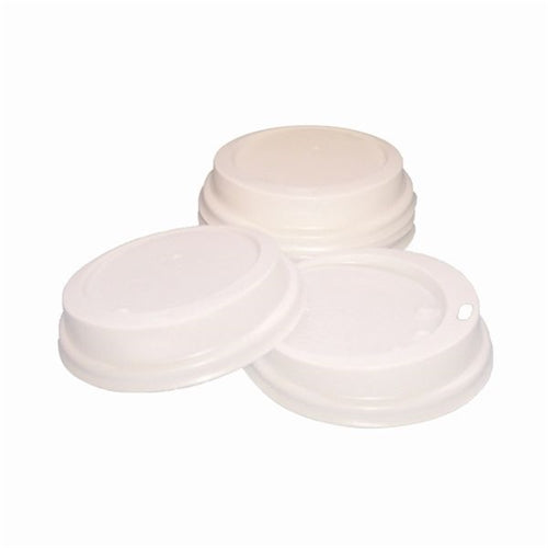 White 25cl Paper Cup Sip Lids (Pack of 100)