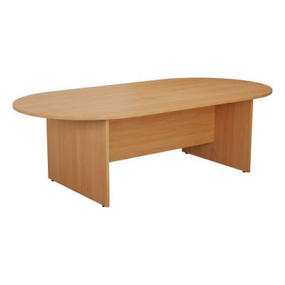 Jemini D-End Meeting Table 1800x1000x730mm Beech