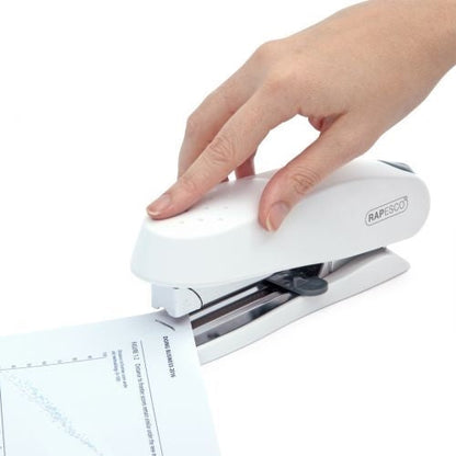 Rapesco ECO Spinna Heavy Duty Stapler Capacity 50 Sheets White