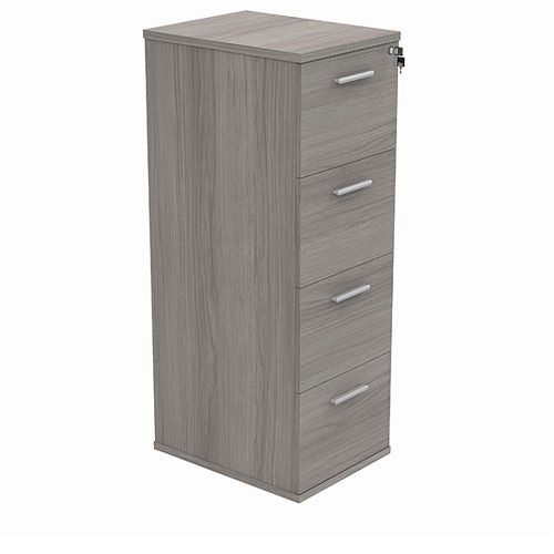 Astin 4 Drawer Filing Cabinet 540x600x1358mm Alaskan Grey Oak