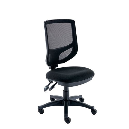 Polaris Nesta Mesh Back Operator Chair 2 Lever 590x900x1050mm Black