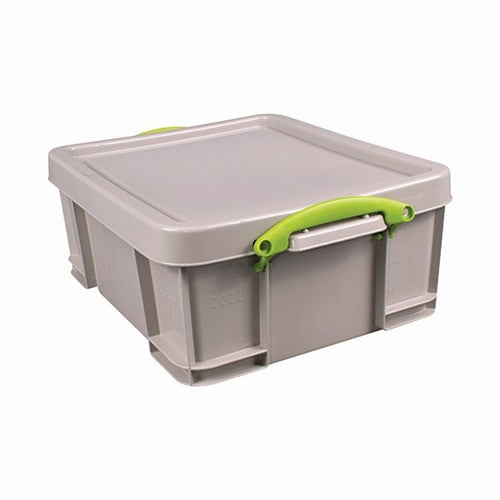 Really Useful 18L Stacking Box Recycled Grey