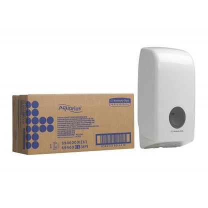 Aquarius Bulk Pack Toilet Tissue Dispenser White