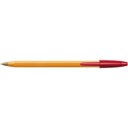 Bic Orange Fine Ballpoint Pen Red (Pack of 20)