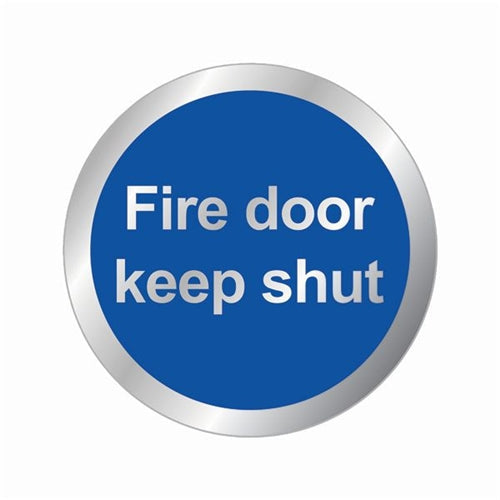 Safety Sign Fire Door Keep Shut 76mm