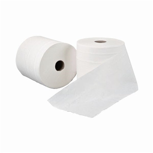 Leonardo 1-Ply Hand Towel Roll White (Pack of 6)