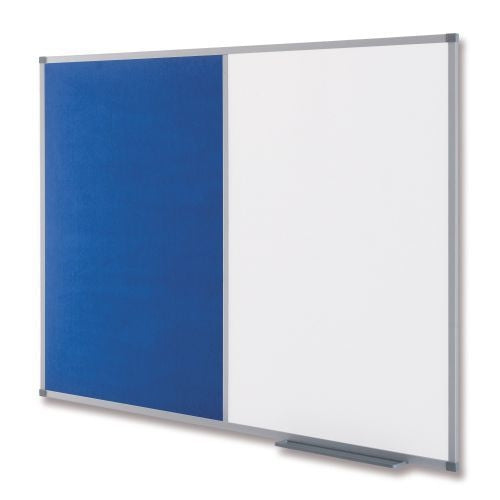 Nobo Classic Combination FeltSteel Noticeboard 1200x900mm Blue