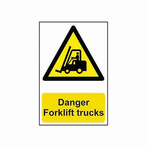 Spectrum Safety Sign Danger Forklift Trucks PVC 200x300mm