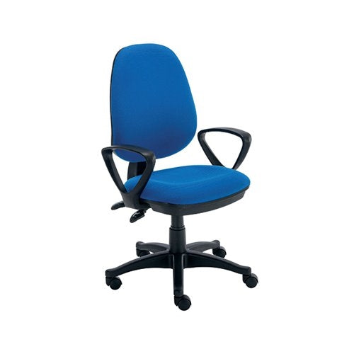 Astin Nesta Operator Chair with Fixed Arms 590x900x1050mm Royal Blue