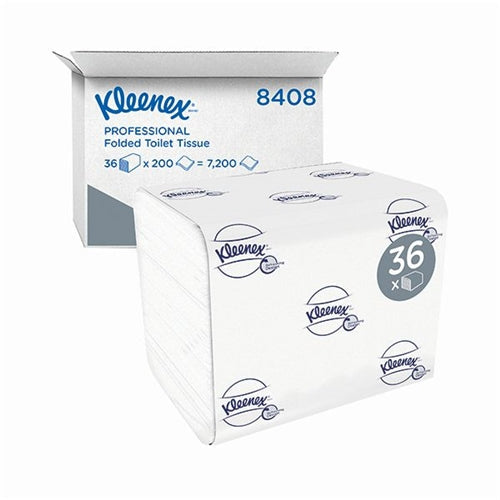 Kleenex Ultra Toilet Tissue 200 Sheet White (Pack of 36)