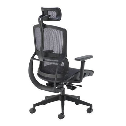 Arista Lena High Back Executive Chair 700x700x1120-1250mm Mesh Back Black