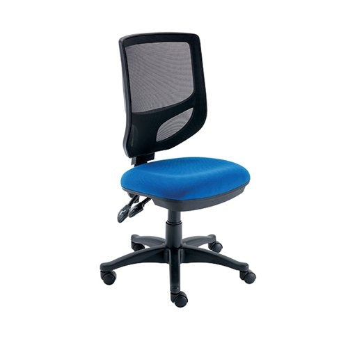 Polaris Nesta Mesh Back Operator Chair 2 Lever 590x900x1050mm Royal Blue