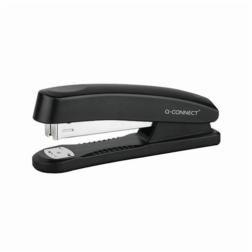 Q-Connect Full Strip Plastic Stapler Black